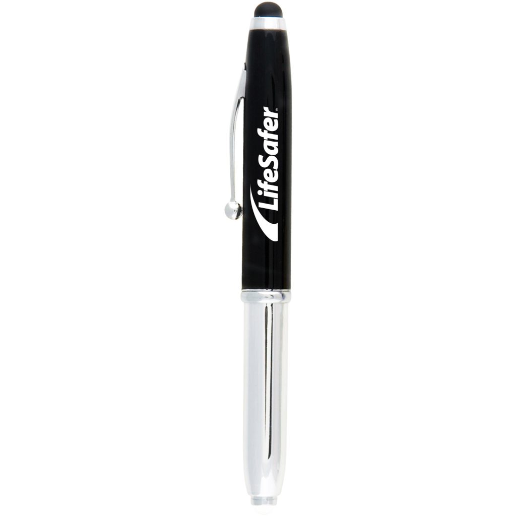 Logo Vivano Stylus Pens - Promotional Pens Singapore - Gifts VV Free Shipping and Setup 客製 - Promotional Pens Singapore - Gifts VV Black / Silver Vivano Stylus Pen