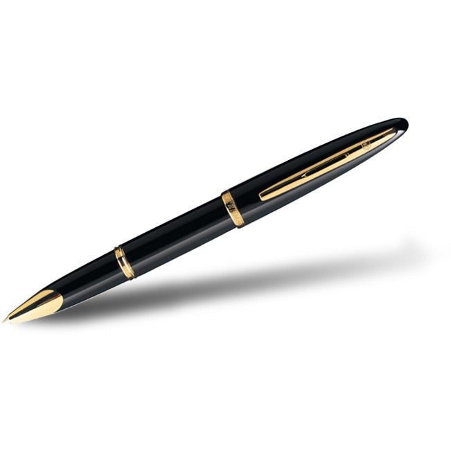 Printed Waterman Carène Roller Pens - Promotional Pens Singapore - Gifts VV Free Setup 客製 - Promotional Pens Singapore - Gifts VV Black / Gold Waterman Carène Roller Pen