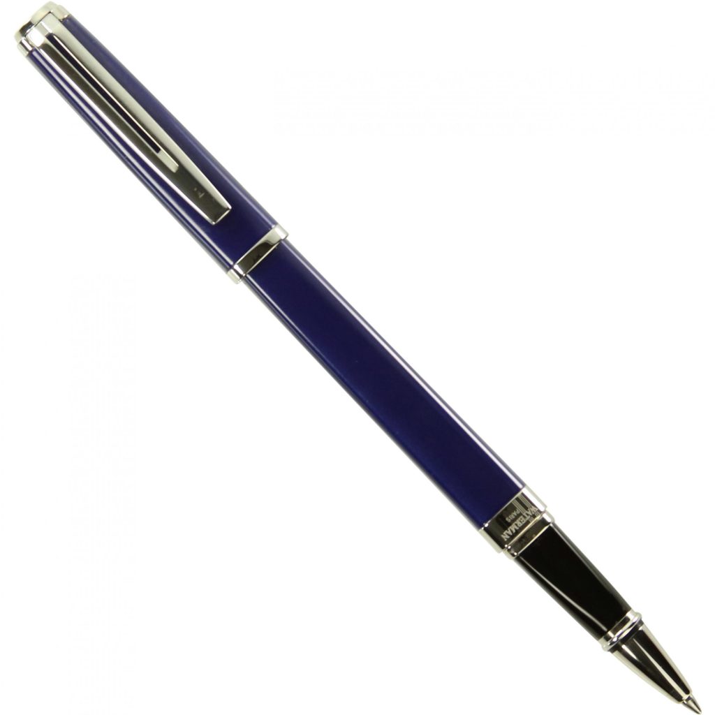 Printed Waterman Exception Slim ST Roller Ball Pens - Promotional Pens Singapore - Gifts VV Free Setup 客製 - Promotional Pens Singapore - Gifts VV Blue ST Waterman Exception Slim ST Roller Ball Pen