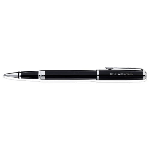 Printed Waterman Exception Slim ST Roller Ball Pens - Promotional Pens Singapore - Gifts VV Free Setup 客製 - Promotional Pens Singapore - Gifts VV Black ST Waterman Exception Slim ST Roller Ball Pen