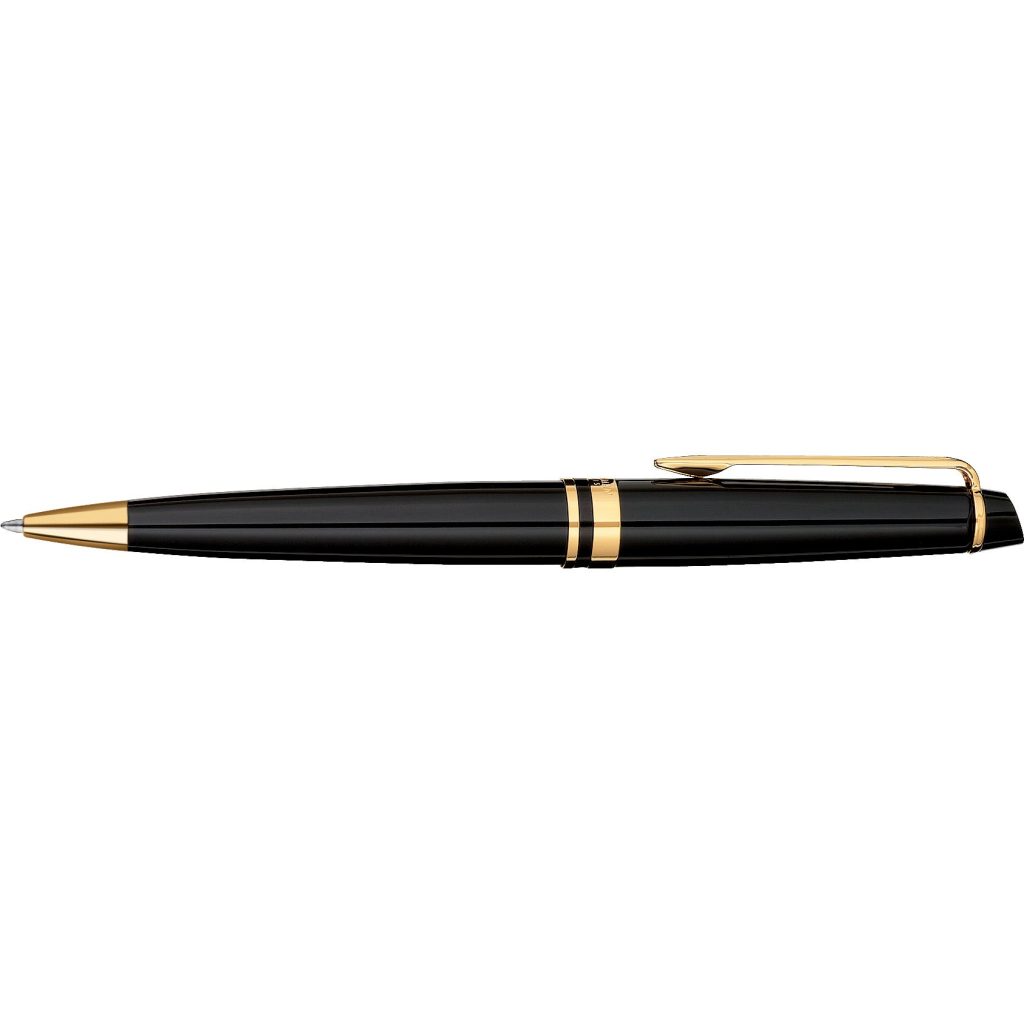 Giveaway Waterman Expert Black Ball Pens - Promotional Pens Singapore - Gifts VV Free Setup 客製 - Promotional Pens Singapore - Gifts VV Black / Gold Waterman Expert Black Ball Pen