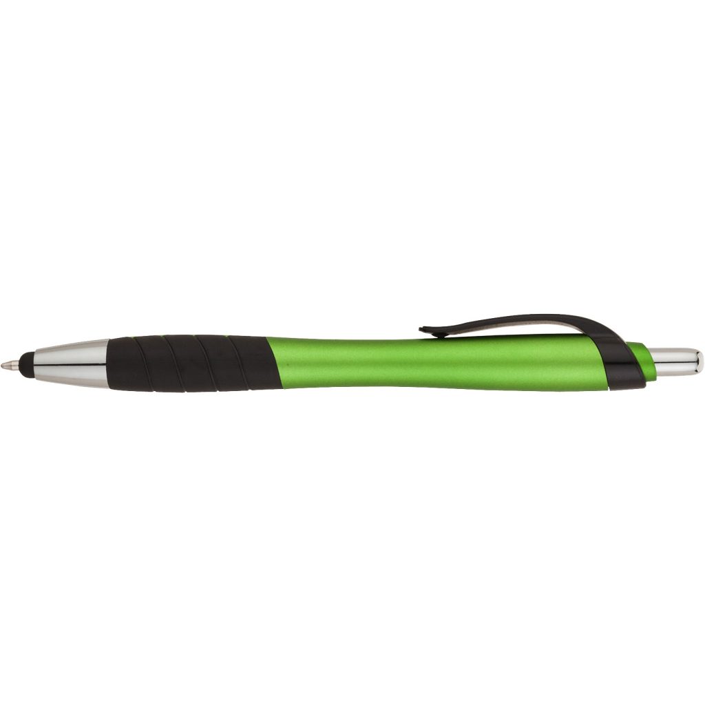 Customised Wave Metallic Ballpoint Stylus Pens - Promotional Pens Singapore - Gifts VV Available in 9 exciting item colors 客製 - Promotional Pens Singapore - Gifts VV Lime Wave Metallic Ballpoint Stylus Pen