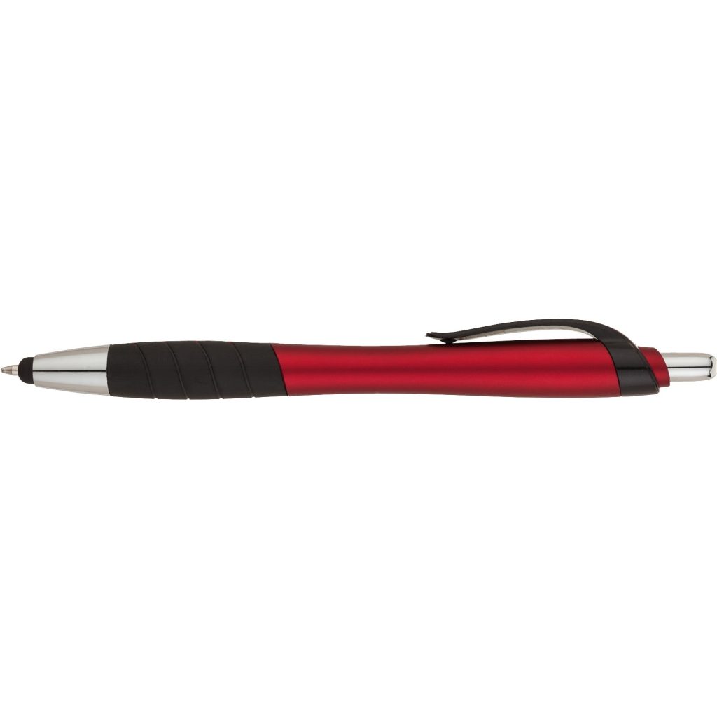 Customised Wave Metallic Ballpoint Stylus Pens - Promotional Pens Singapore - Gifts VV Available in 9 exciting item colors 客製 - Promotional Pens Singapore - Gifts VV Red Wave Metallic Ballpoint Stylus Pen