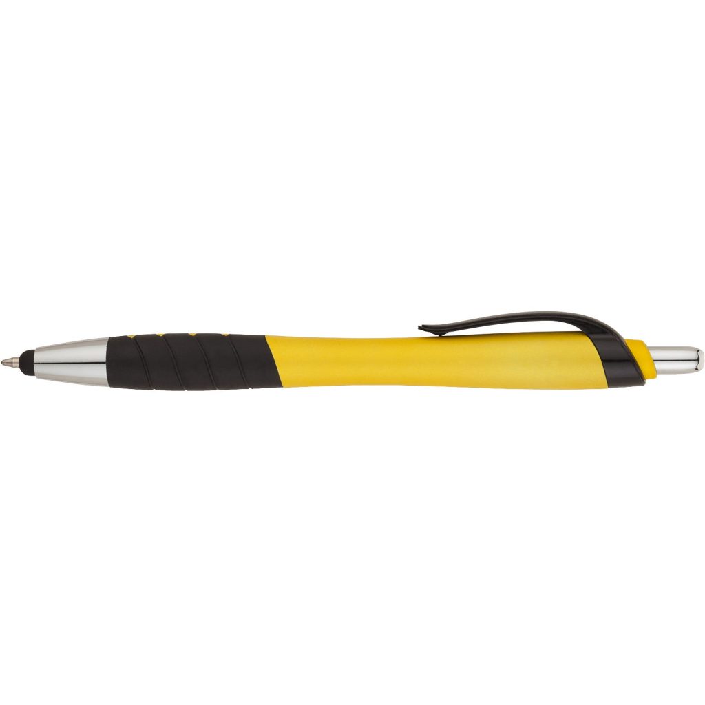 Customised Wave Metallic Ballpoint Stylus Pens - Promotional Pens Singapore - Gifts VV Available in 9 exciting item colors 客製 - Promotional Pens Singapore - Gifts VV Yellow Wave Metallic Ballpoint Stylus Pen