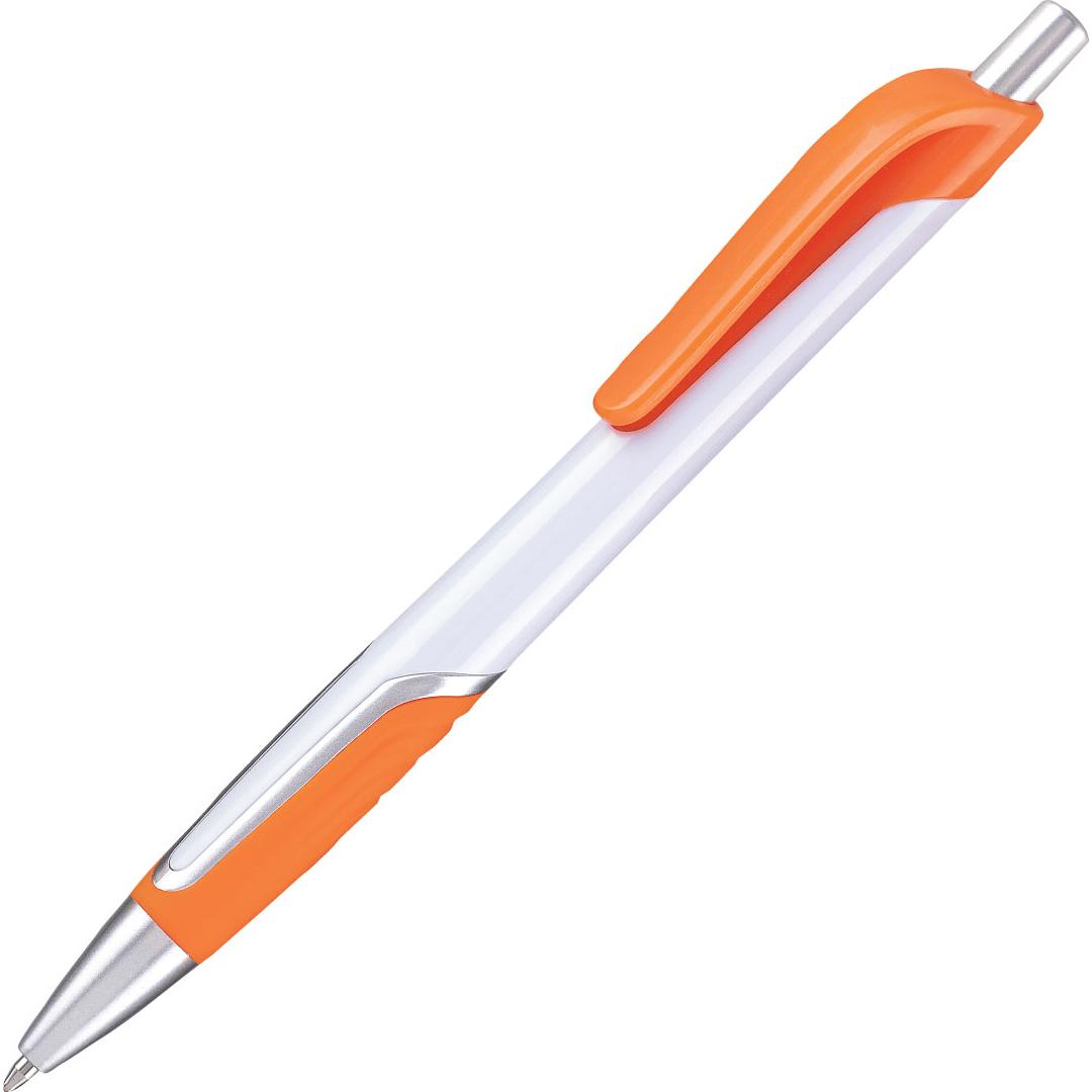 Orange / White Wedge Pen