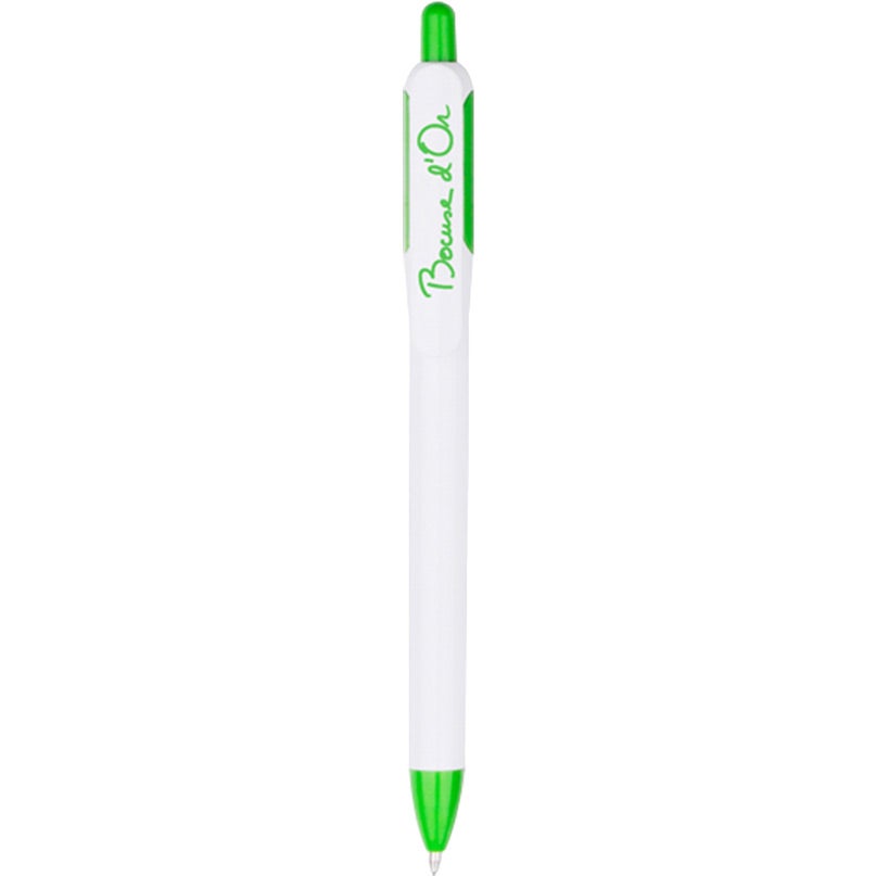 White / Green Window Pane Pen