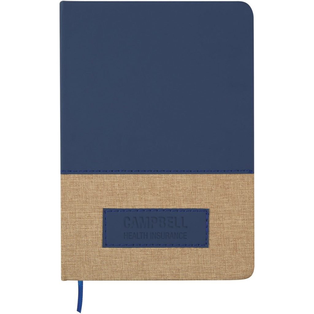Logo Write Attendant Journals - Promotional Pens Singapore - Gifts VV Available in 5 awesome item colors 客製 - Promotional Pens Singapore - Gifts VV Navy Blue / Tan Write Attendant Journal