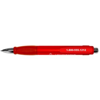 Red XL Jumbo Retractable Pen with Rubber Grip