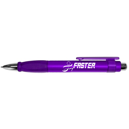 Purple XL Jumbo Retractable Pen with Rubber Grip