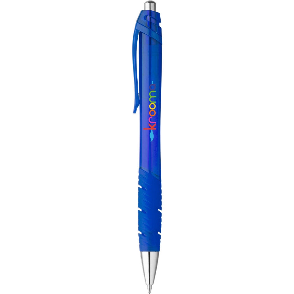 Imprinted Zing Translucent Ballpoint Pens - Promotional Pens Singapore - Gifts VV Available in 9 exciting item colors 客製 - Promotional Pens Singapore - Gifts VV Blue Zing Translucent Ballpoint Pen