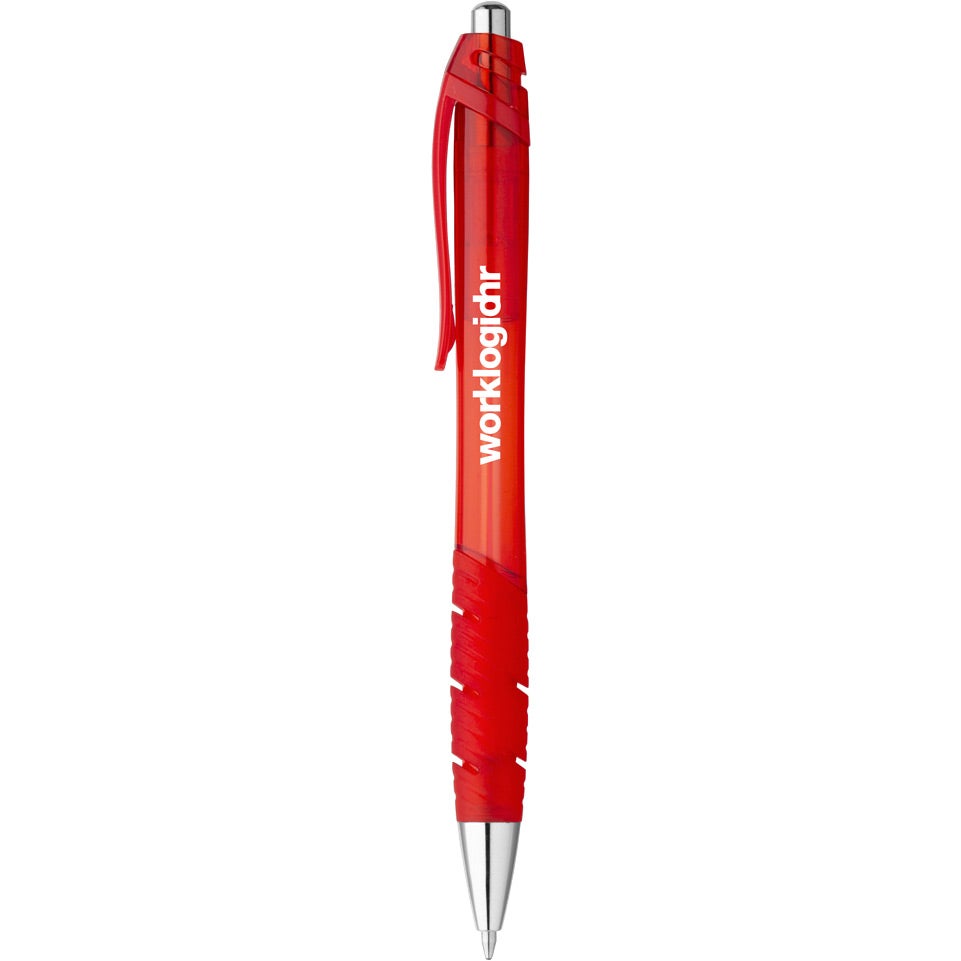 Imprinted Zing Translucent Ballpoint Pens - Promotional Pens Singapore - Gifts VV Available in 9 exciting item colors 客製 - Promotional Pens Singapore - Gifts VV Red Zing Translucent Ballpoint Pen